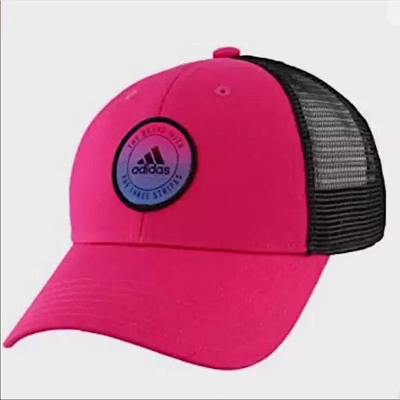 Adidas Notion SnapBack Cap Pink and Black Hat NWT - Picture 1 of 3